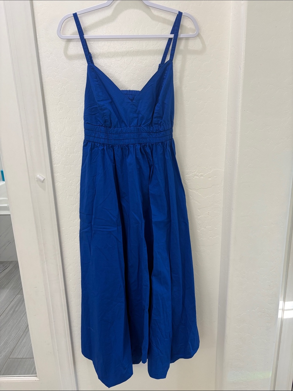 Old Navy Royal Blue Spaghetti Strap Midi Dress